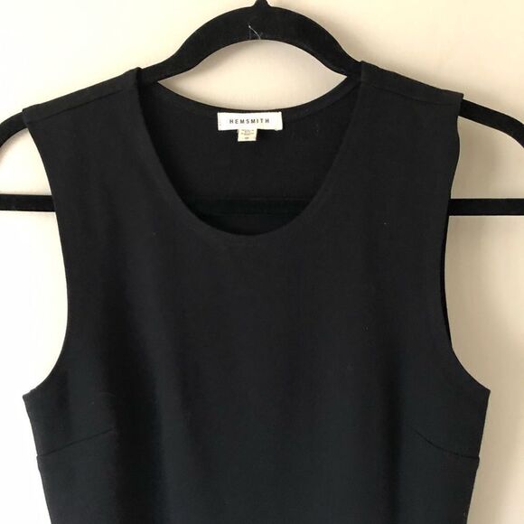 Hemsmith Aiden Black Sleeveless Whimsigoth Modern Form Fitting Maxi Dress Small - Picture 6 of 10